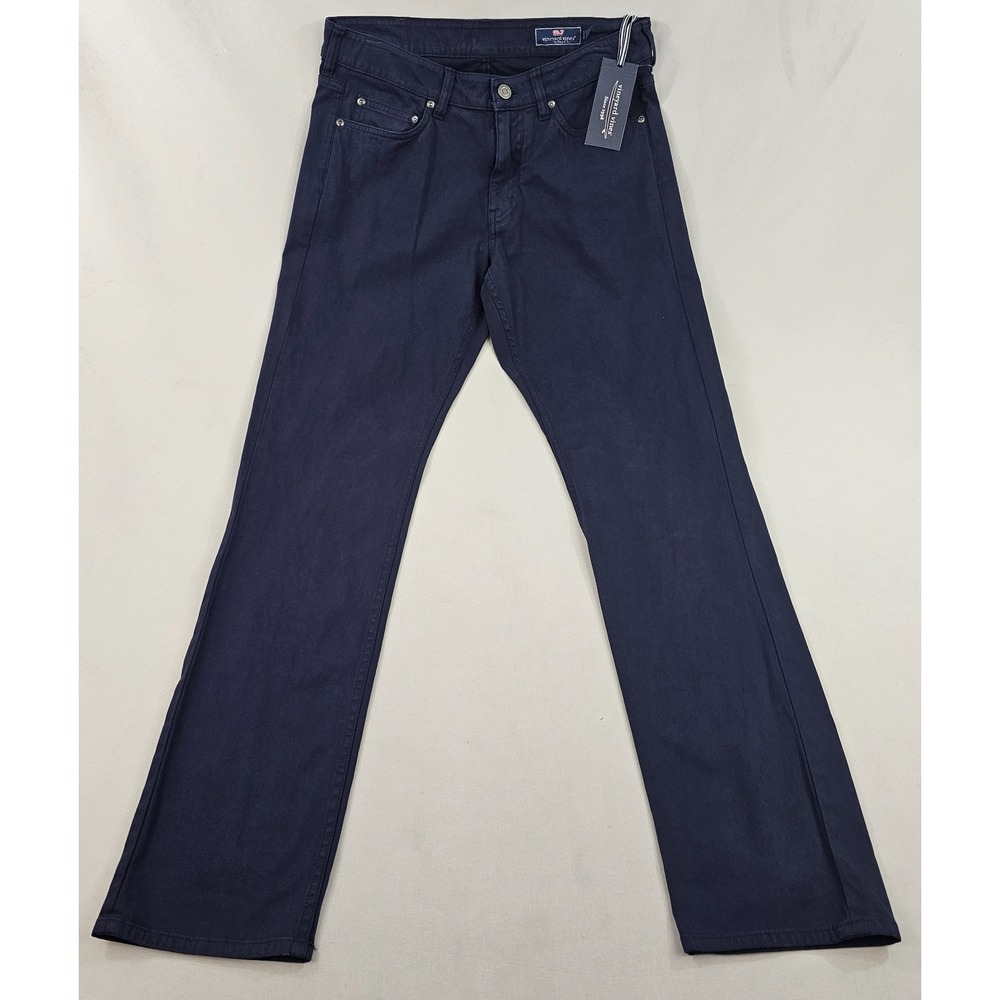 Vineyard Vines Mens Pants 31x34 Nautical Navy 5 Pocket Stretch Chino 1P001187